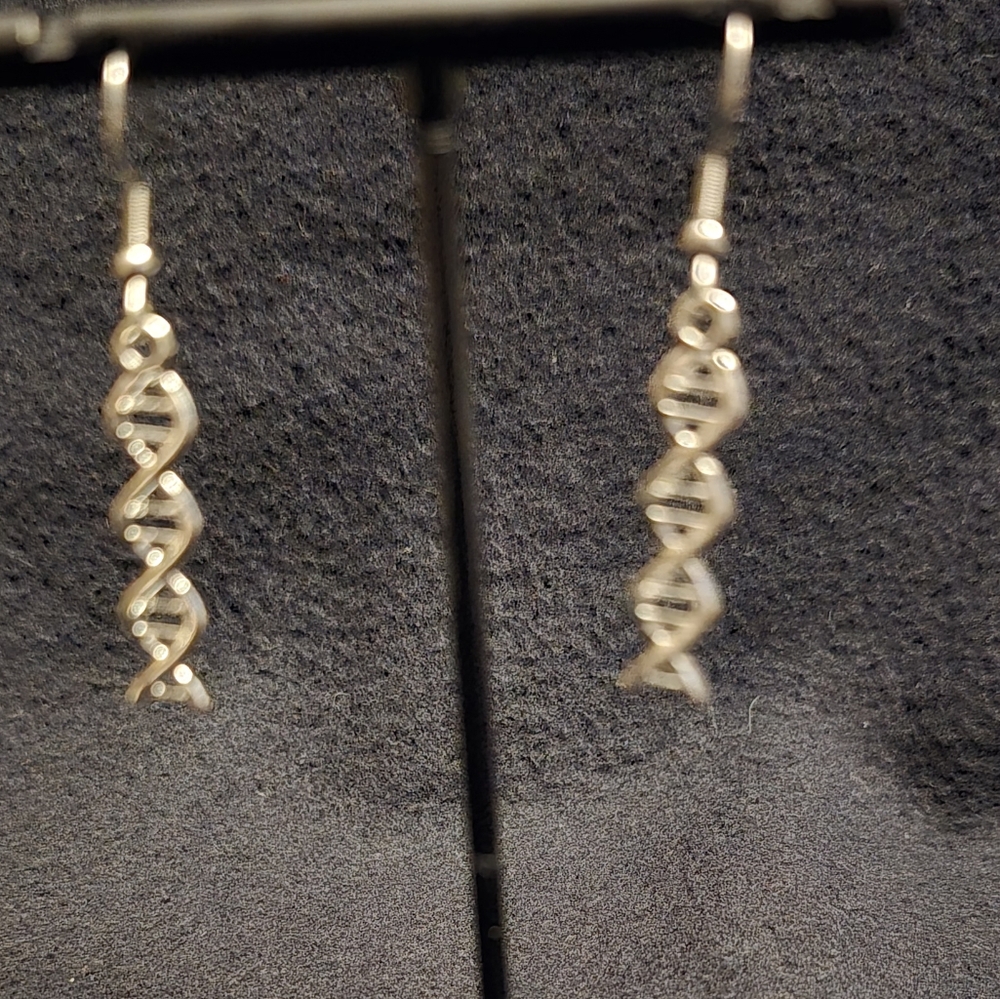 Twisting Silver Helix Earrings